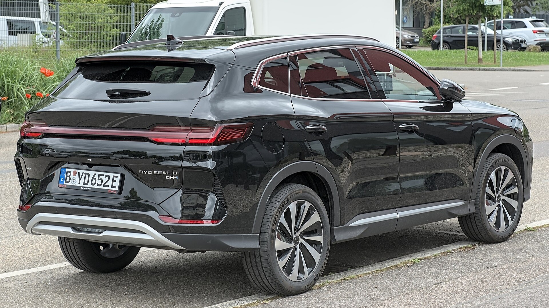 BYD 씨라이언6 DM-i 측면 디자인, 해외 촬영본