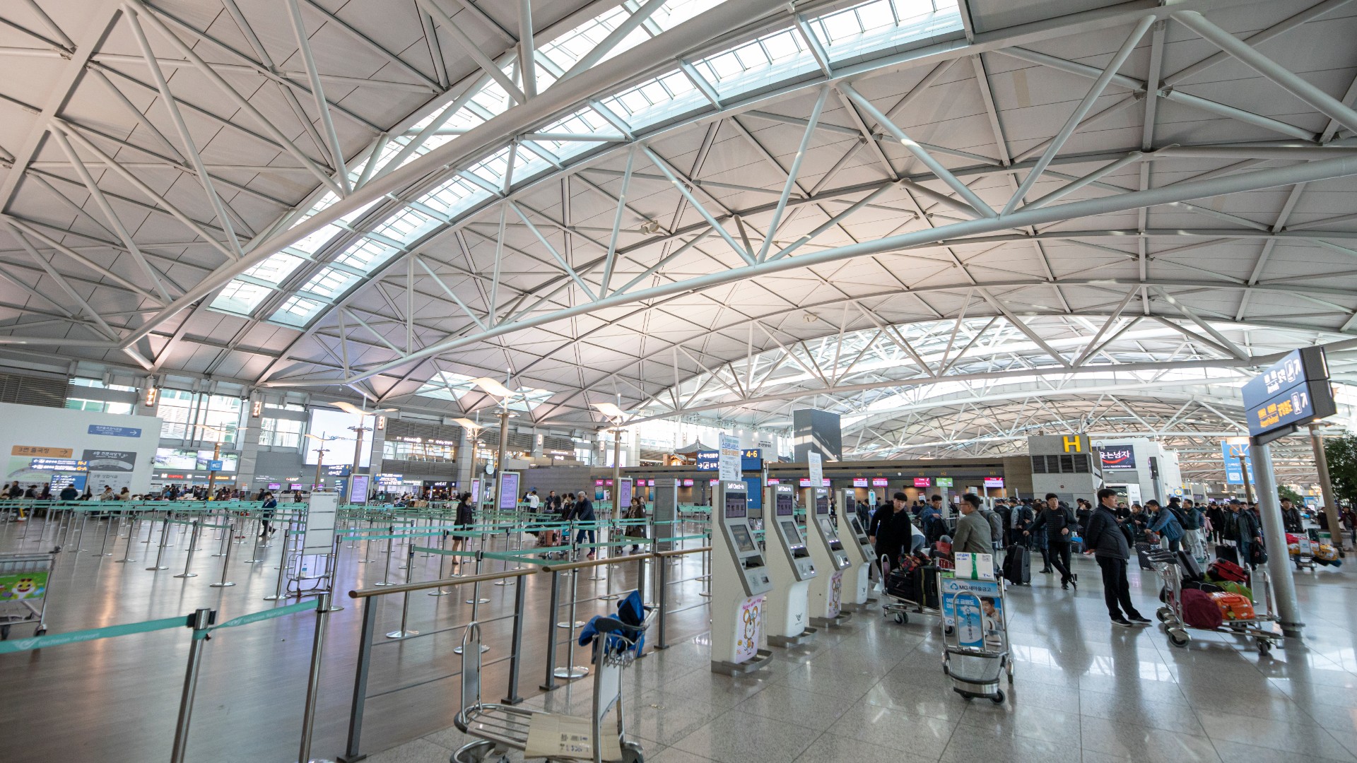 인천국제공항 제1터미널 출국장 모습