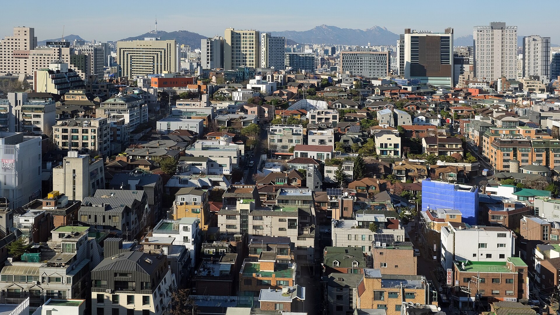 서울 강남구 역삼동 오피스 밀집 지역 전경