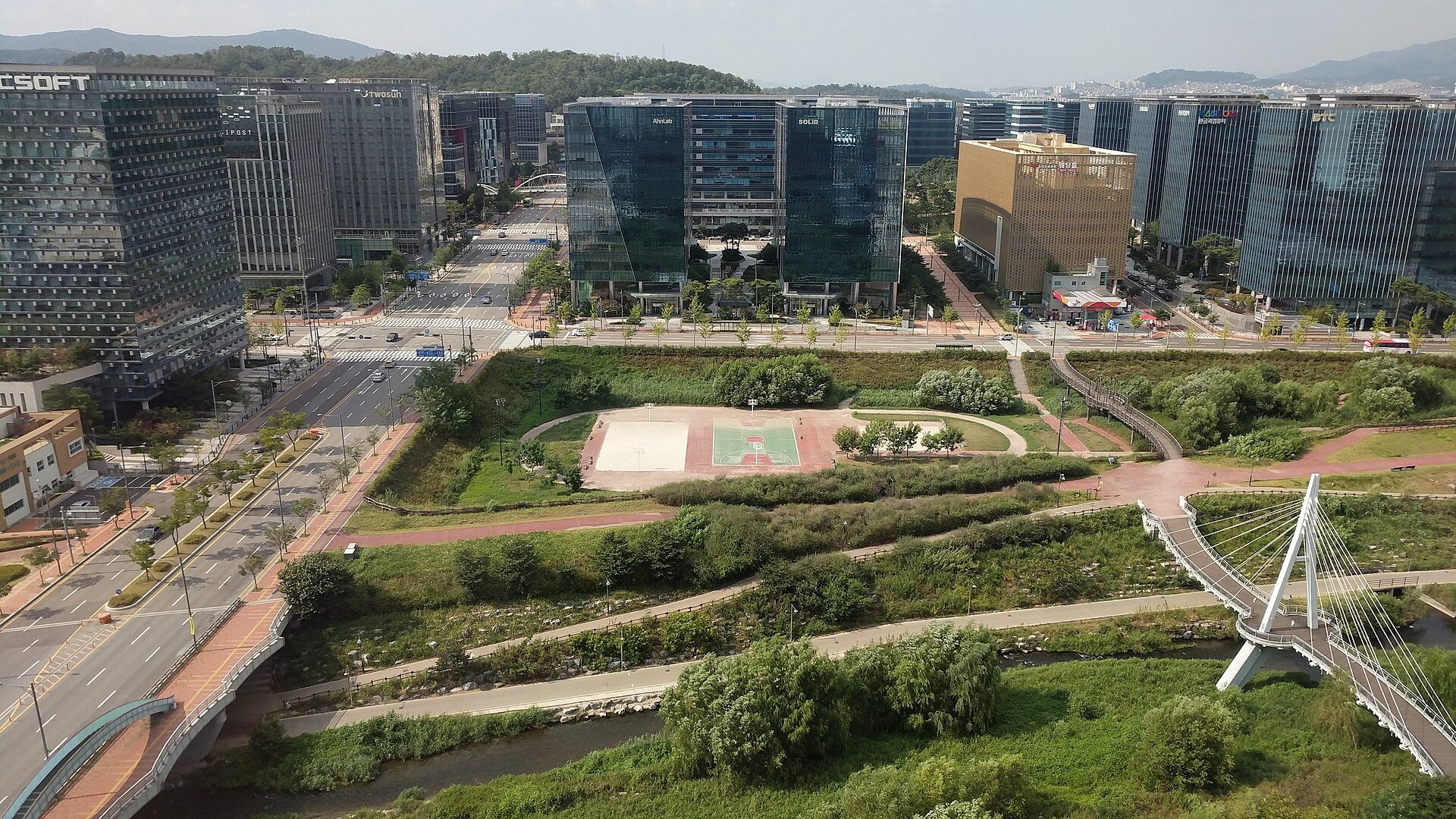 국내 IT 기업이 밀집한 판교 테크노밸리 전경