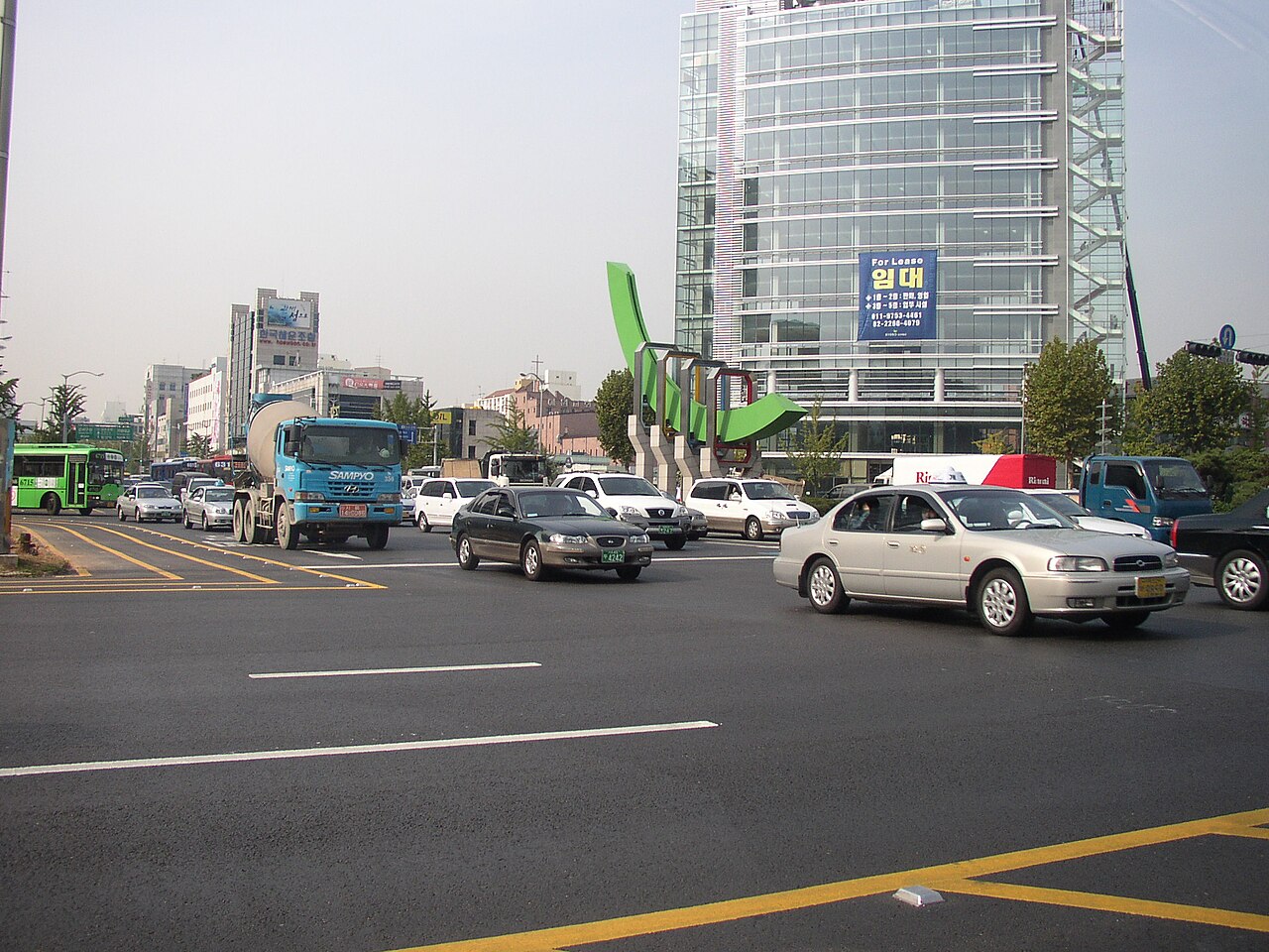 서울 강서구청 인근 교차로 우회전 차로 전경